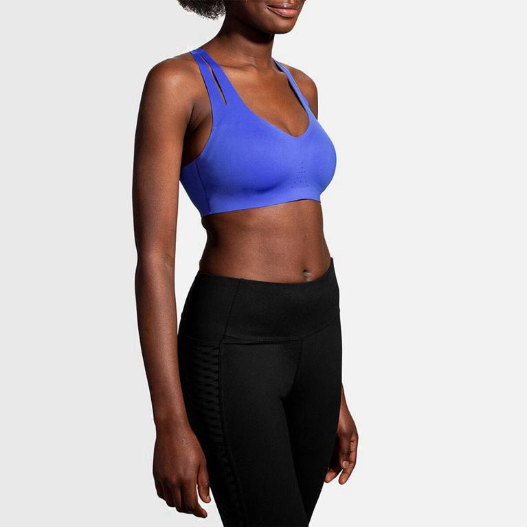 Brooks Dare Strappy Run - Run Bra Mujer - Azules (AI2507389)